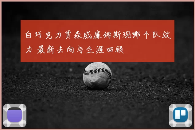 白巧克力贾森威廉姆斯现哪个队效力 最新去向与生涯回顾